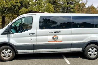 Feel the grand canyon’s colors shift at sunset, share stories with a seasoned guide, and enjoy dinner after a 20-mile rim tour. includes snacks, drinks & pickup.