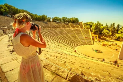 Step into greek legends at mycenae, test the acoustics in epidaurus, and wander nafplio’s old streets on a small-group day trip from athens with hotel pickup.