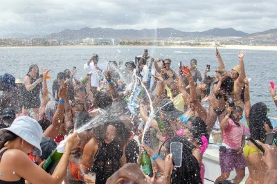 Feel the bass, sea breeze, and wild energy on cabo’s adults-only hip hop boat party. includes open bar, snacks, dj sets, and champagne showers—party with locals.