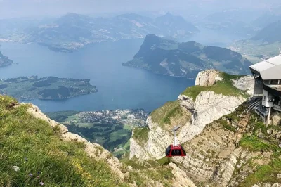 Feel the thrill of the pilatus cable car, ride the world’s steepest cogwheel train, and relax on a lake lucerne cruise—all with a local guide and easy pickup.