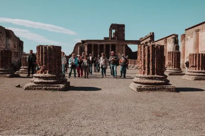 Step into pompeii’s ruins with a real archaeologist, skip the line, and join a small group tour. see ancient streets, houses, theaters, and the famous brothel.