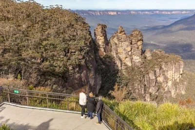 Chase late afternoon light in the blue mountains with a sunset hike, wild kangaroo spotting, and waterfall trails from sydney. includes pickup and local guide.