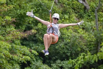 Feel the wild side of costa rica at vandará—horseback riding, ziplining, jungle waterslide, and volcanic hot springs in one easy day with lunch included.