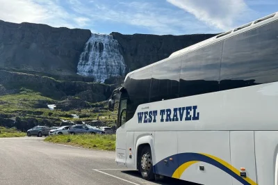 Feel the mist at dynjandi waterfall, wander iceland’s wild westfjords, and travel comfortably in an air-conditioned vehicle. includes all fees and local guidance.