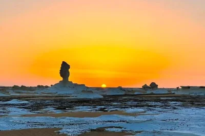 Sleep under desert stars, explore the white & black desert, enjoy a bbq dinner, and visit bahariya oasis on this 2-day tour from cairo with pickup and meals.