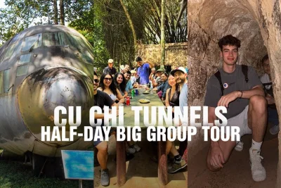 Step into the cu chi tunnels near ho chi minh city, hear wartime stories, try cassava, and explore with a local guide. includes pickup and entry fees.