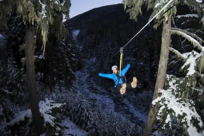Ziplining in Whistler: 4 Seilrutschen durch Urwald