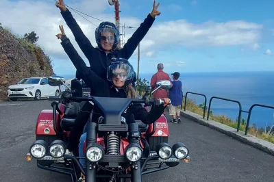 Feel the wind on a private trike ride through madeira’s fishing villages, glass skywalk, and nun’s valley. flexible stops, local guide, helmets and jackets included.