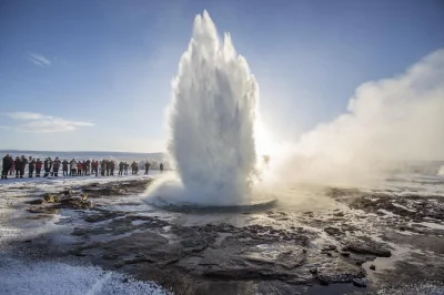 Feel the spray at gullfoss, walk Þingvellir’s rift, and see bruarfoss blue waters on a small group golden circle day trip from reykjavik with pickup included.