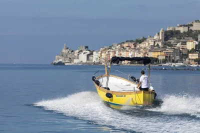 Start from manarola, sail the cinque terre coast at sunset, swim in the ligurian sea, and share local wine and prosecco on board. includes drinks and guide.