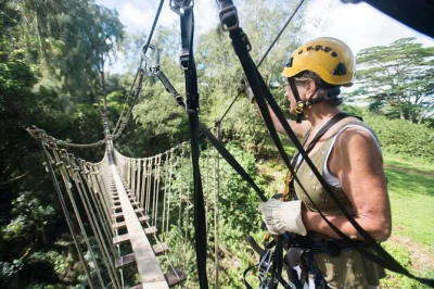 Feel the rush on a kohala zipline canopy tour in north big island, with local guides, all gear included, and a private forest reserve setting. book your spot now.