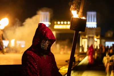 Erlebe dubais wüste hautnah mit dune bashing, kamelreiten und live-shows. inklusive hoteltransfer, abendessen im arabischen camp und kulturellen highlights für einen unvergesslichen abend.