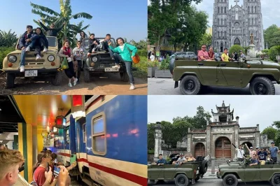 Erlebe hanoi hautnah: offene jeep-tour durch die altstadt, long bien brücke, train street, besuch bei einheimischen auf der bananeninsel und typisch vietnamesischer eierkaffee – inkl. abholung.