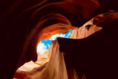Feel the rush of utah’s red cave slot canyons on a guided utv tour, with private transport and local guides. includes bottled water and all logistics handled.
