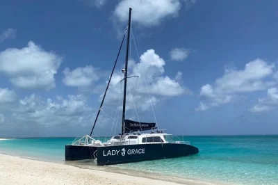 Feel the salt air as you snorkel turks & caicos barrier reef, then relax on a quiet island beach with lunch and open bar. includes equipment and local crew.