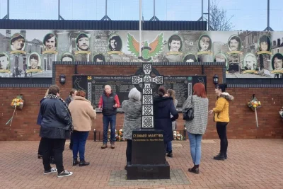 Step into belfast’s history on a black taxi tour led by locals from both sides. see murals, the peace wall, and memorial gardens with city centre pickup included.