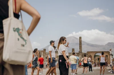 Step into ancient pompeii with a real archaeologist, skip the lines, explore restored homes, city walls, and hear stories of daily roman life. small group tour.