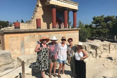 Step into knossos palace with a small group, skip the ticket line, and explore minoan legends with a licensed guide. includes entry and headset for groups.