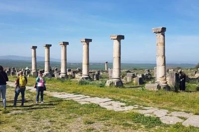 Entdecke volubilis und meknes ab fes mit lokalem guide, traumhaften staudamm-panoramen und bequemer abholung – geschichte, architektur und marokkanische kultur an einem tag.