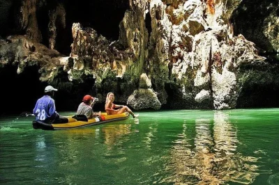 Float your own krathong, kayak hidden caves in phang nga bay, spot wildlife with a local guide, and enjoy a thai seafood buffet. includes hotel pickup.