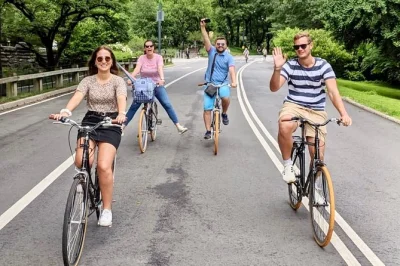Feel the city’s pulse on a central park bike rental. includes helmet, lock, map, and kids’ seats. book ahead to secure your ride and skip the rental shop line.