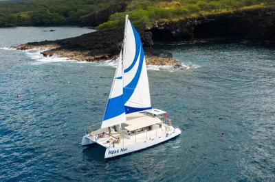 Feel the salt air as you sail kona’s coast, snorkel kealakekua bay near the captain cook monument, spot dolphins and enjoy snacks—all gear and drinks included.