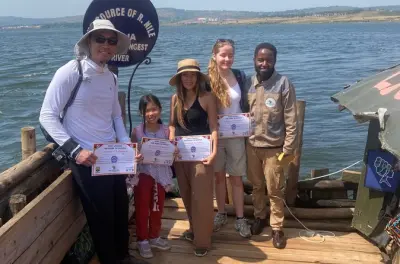 Tagesausflug von Kampala nach Jinja: Bootsfahrt zur Nilquelle