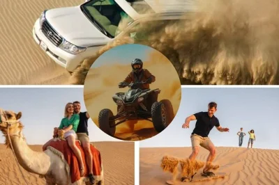 Feel the rush of dune bashing, ride camels at sunrise, and cool off by the khor al udaid sea on this doha desert safari with quad bikes and pickup included.