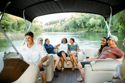 Feel the golden hour glow on a small-group waco river cruise. glide past mclane stadium, hear local tales, and enjoy a sweet texas treat with guides who know every bend.