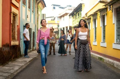 Step into goa’s fontainhas for a heritage walk with local stories, goan sweets at panjim’s oldest bakery, and a live music session. includes entry fees & tastings.