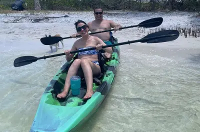 Aventure kayak privé en tandem à Clearwater avec escale sur île