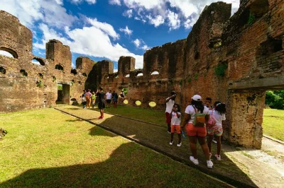 Hop between guyana’s essequibo & mazaruni islands, explore dutch forts, swim at baracara falls, and enjoy a riverside lunch. includes pickup & local guide.