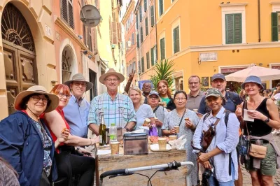 Scopri roma a piedi con un locale, assaggiando suppli, pizza bianca e specialità romano-ebraiche nel ghetto e a campo de’ fiori. include degustazioni, bevande e guida.