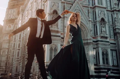 Capture your florence trip with a private photoshoot at iconic spots like the duomo and ponte vecchio. flexible times, local photographer, all raw files included.