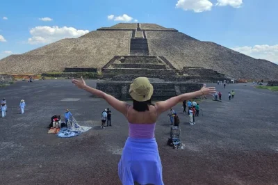 Feel the quiet of teotihuacan before crowds, walk the avenue of the dead, climb ancient pyramids, and skip tourist traps—includes pickup & local guide.