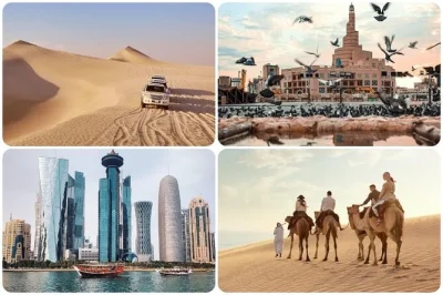 Feel doha’s vibrant city life and the wild desert in one day—souq waqif, museum of islamic art, dune bashing, camel rides, and the inland sea. pickup included.