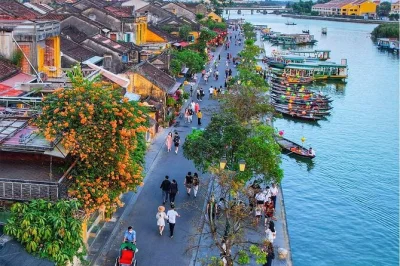 Feel centuries-old stone under your hands at marble mountains, wander hoi an’s lantern-lit streets at sunset, and share local dishes—all with easy hotel pickup.