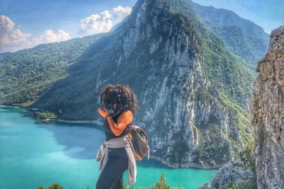Feel the wild side of tirana with a hike up gamti mountain, panoramic bovilla lake views, and a cool canyon swim. includes pickup, guide, and flexible lunch.