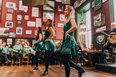 Feel the energy of dublin’s irish dance party at merchants arch bar. enjoy live music, group dance lessons, and local performers. reserved table included.