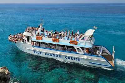 Feel the salt air as you cruise cyprus’ coast, swim at the blue lagoon and turtle cove, spot turtles, and enjoy optional lunch onboard. includes swimming gear.