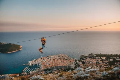 Feel your heart race on two zipline rides above dubrovnik’s old town, with stories from local guides, mountain transport, and all safety gear included.