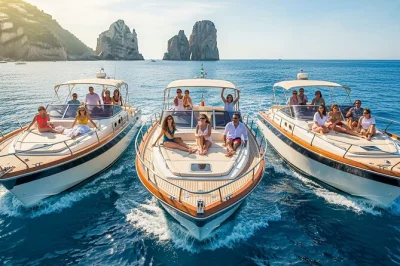 Raise a glass of prosecco as you cruise capri’s coast, swim in grottos, and explore the island on a day trip from positano. includes brunch, aperitivo, and city time.