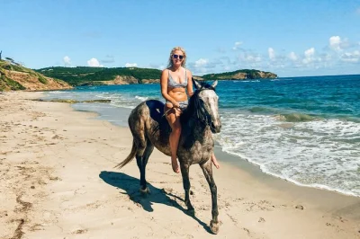 Arrive in st lucia’s wild north for a private horseback ride along untouched beaches, with the chance to swim your horse in the sea. includes local guide and water.