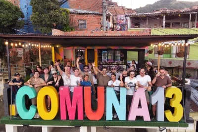 Feel the pulse of medellín’s comuna 13 with a local-led graffiti tour, street art stories, breakdance shows, and snacks like mango biche ice cream. includes dancer shows and food.