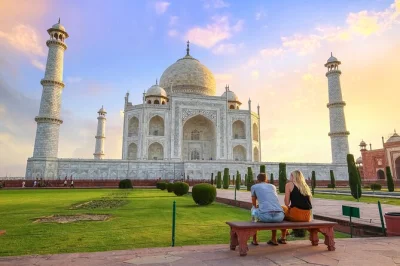 Feel the rush of india’s fastest train from delhi to agra, skip long lines at the taj mahal, explore agra fort, and enjoy an indian buffet lunch—all with hotel pickup.