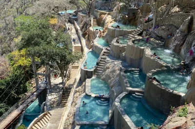 Leave early from mexico city for a full day in tolantongo’s thermal pools, caves, and turquoise river. includes breakfast, private transport, and essentials for comfort.