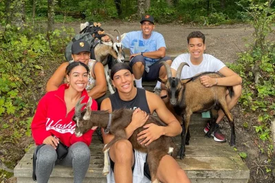 Follow friendly goats through quebec’s forest, visit a real beaver dam, and share a homemade picnic with a local guide. includes lunch and animal time.