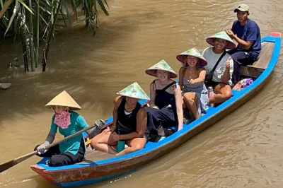 Let the mekong delta surprise you—row boat rides, coconut candy, village bike paths, and a lunch stop. includes pickup from saigon and a local guide.