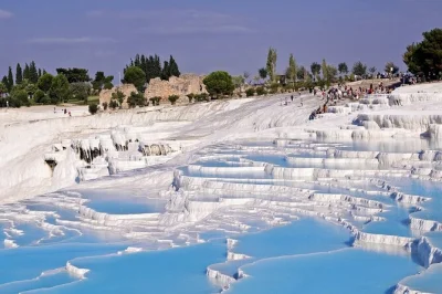 Step barefoot on pamukkale’s travertines, explore hierapolis ruins, and share lunch with fellow travelers. includes pickup, entry tickets, and a local guide.