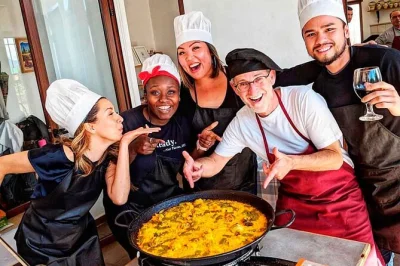 Try your hand at paella in central madrid, sip bottomless sangria, and laugh with locals in a cozy kitchen. includes recipes to take home and all ingredients.